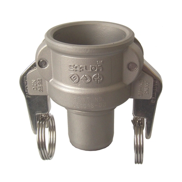 Coupler Cam & Groove SAFLOK type C/RK in stainless steel swivel, for clamping shell mounting